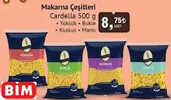 CARDELLA  MAKARNA ÇEŞİTLERİ